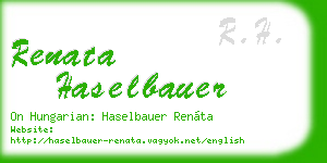 renata haselbauer business card
