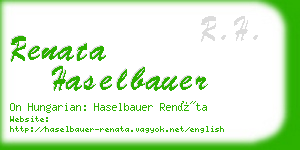 renata haselbauer business card